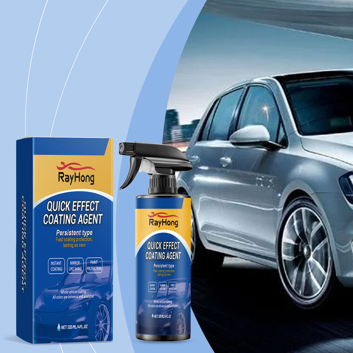 Car Coating Spray for Deep, Factory-Like Paint Gloss