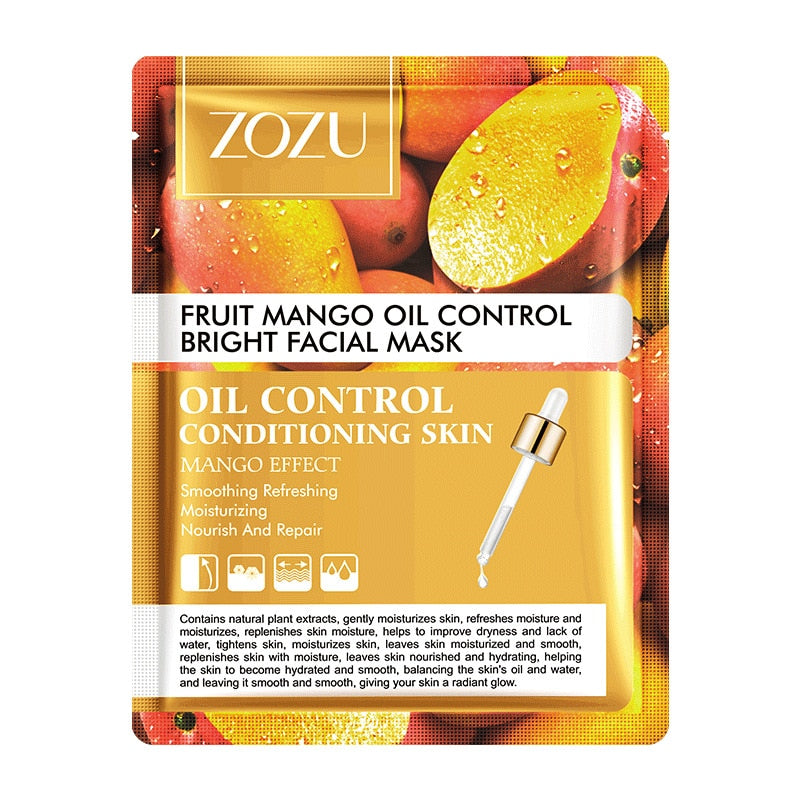 Fruit Sheet Masks for Oil Control, Brightening & Hydration