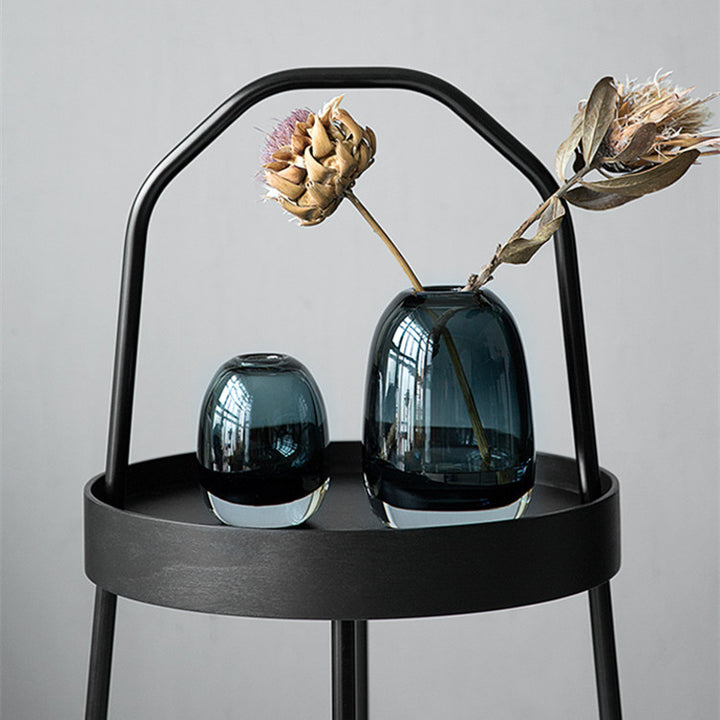 Light Luxury Belgian Glass Vase for Modern Decor
