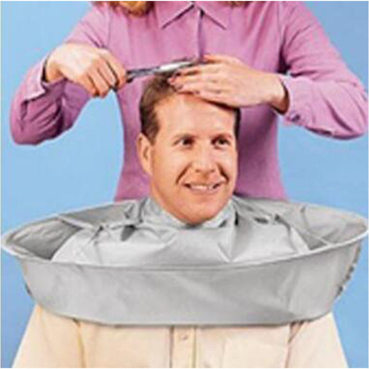 Hair Cutting Cape With Catch Basin for Cleaner Trims