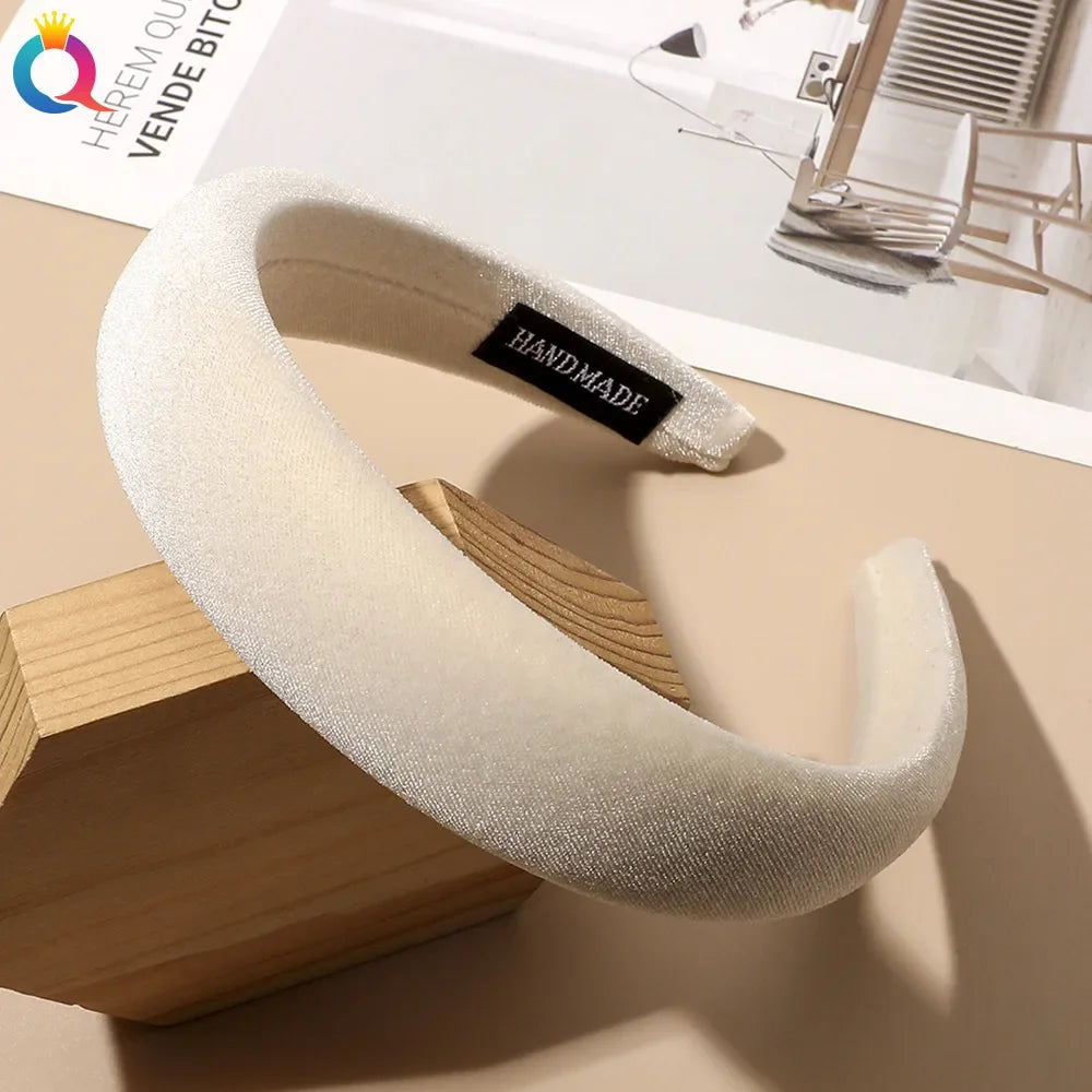 Velvet Wide Headband for Comfortable Polished Style