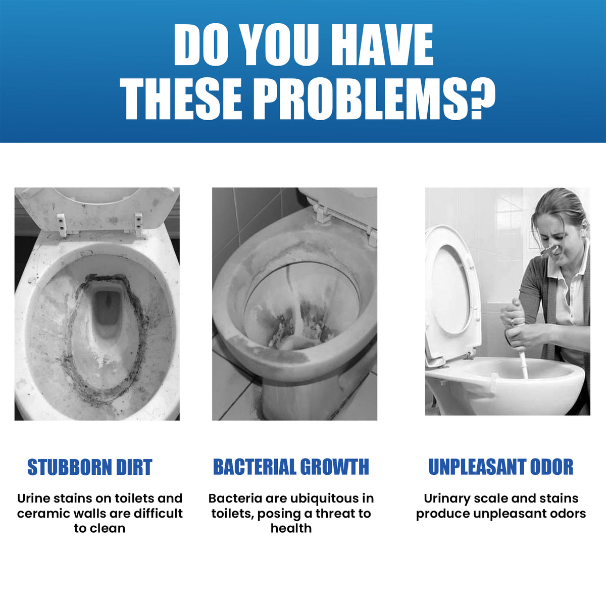 Automatic Toilet Bowl Cleaner for Daily Odor and Stains