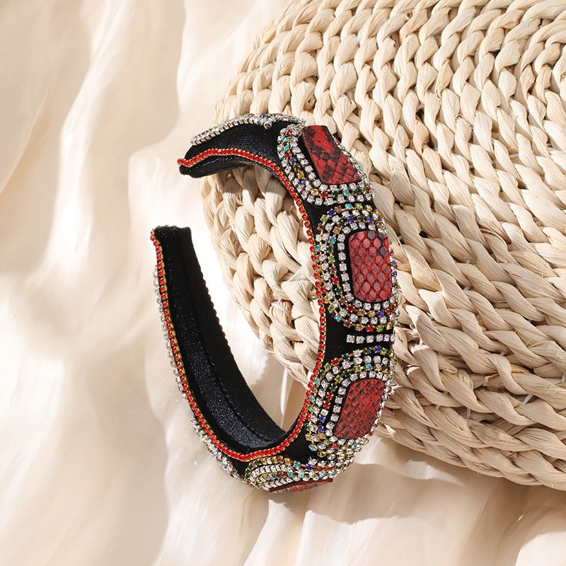 Jeweled Statement Headband for Colorful Glamorous Style