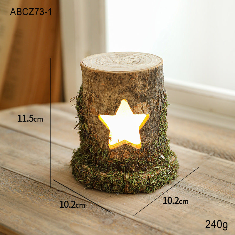 Christmas Desk Lamp With Rustic Woodland Glow