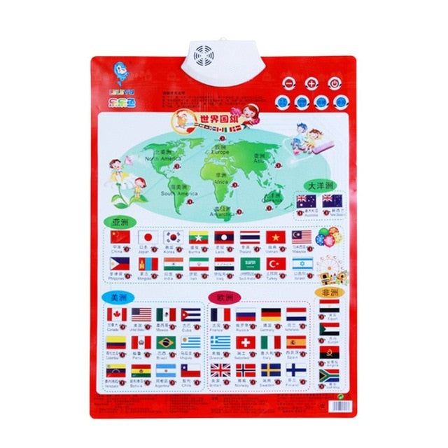Interactive English Alphabet Wall Chart Learning Toy