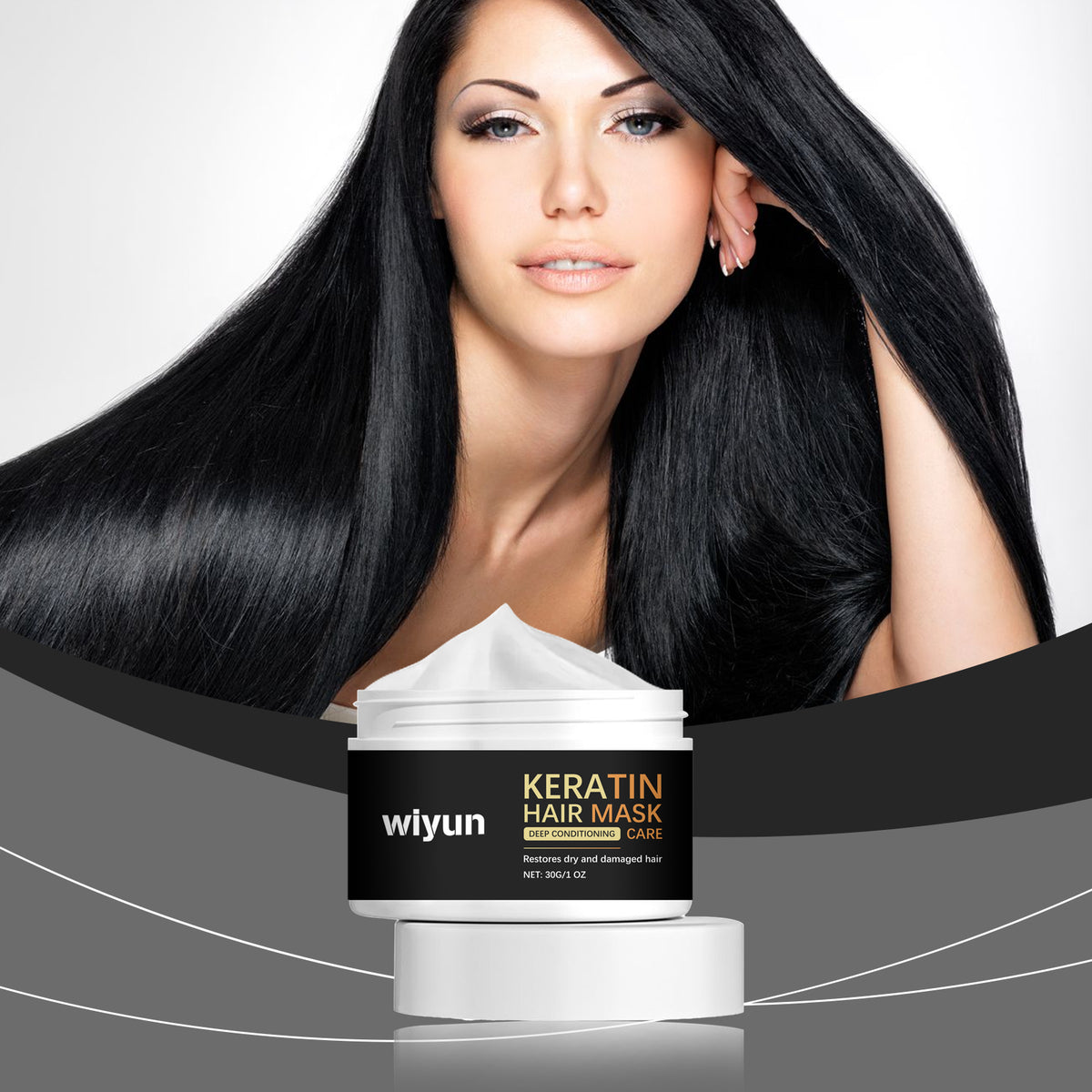 Keratin Hair Mask for Dry, Damaged Hair Repair Care