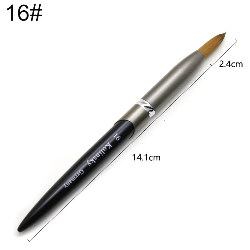 Kolinsky Acrylic Nail Brush — Precision Crystal Pen