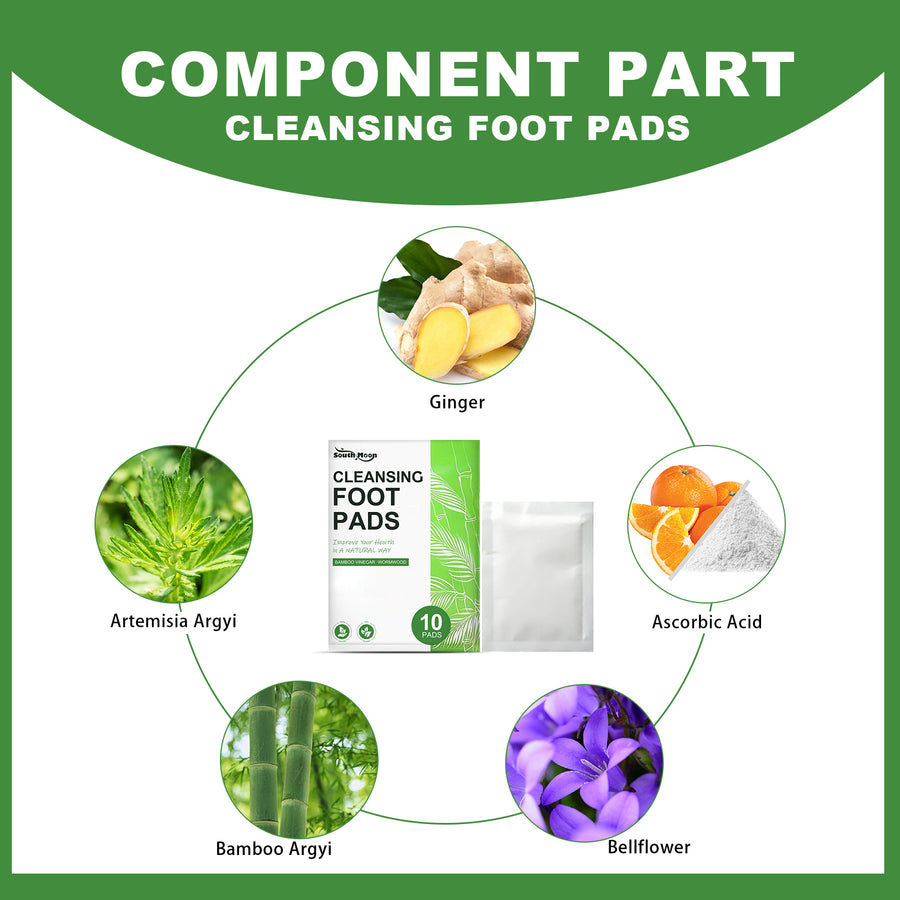 Bamboo Vinegar Foot Pads for Overnight Detox Relief