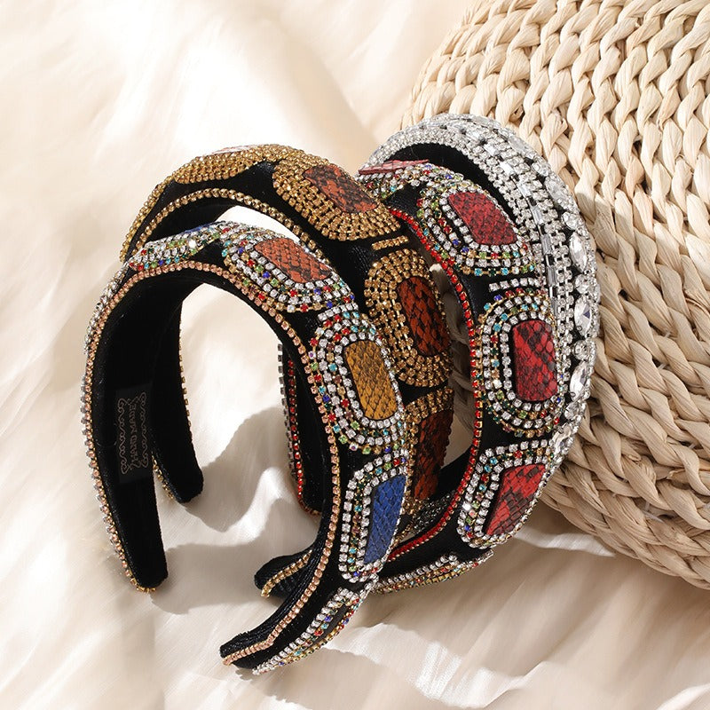 Jeweled Statement Headband for Colorful Glamorous Style