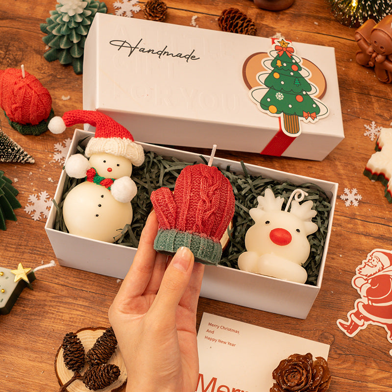 Handmade Christmas Candle Gift Set for Cozy Holiday Decor