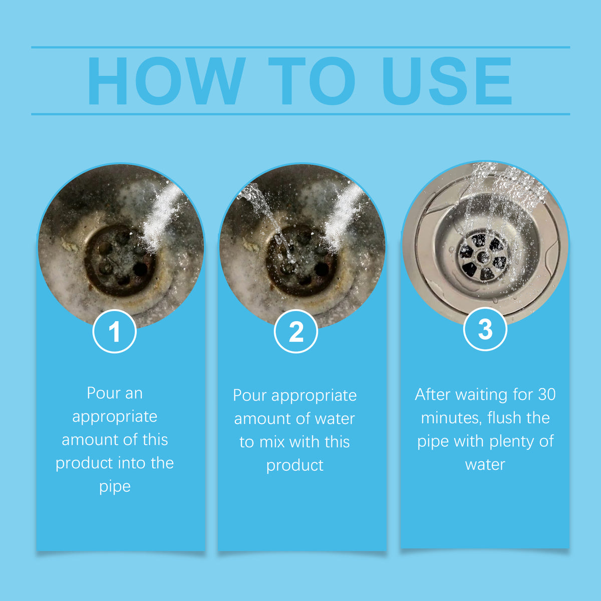 Pipe Drain Cleaner Powder for Fast Clog Removal at Home