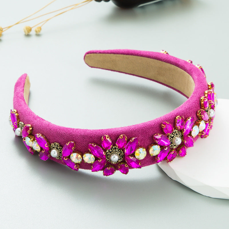 Crystal Flower Headband for Glamorous Occasion Style