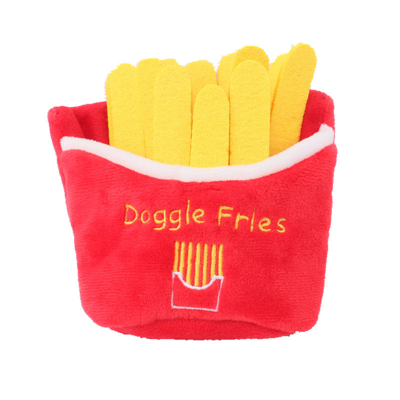 Food-Shaped Plush Dog Toy for Engaging Indoor Play