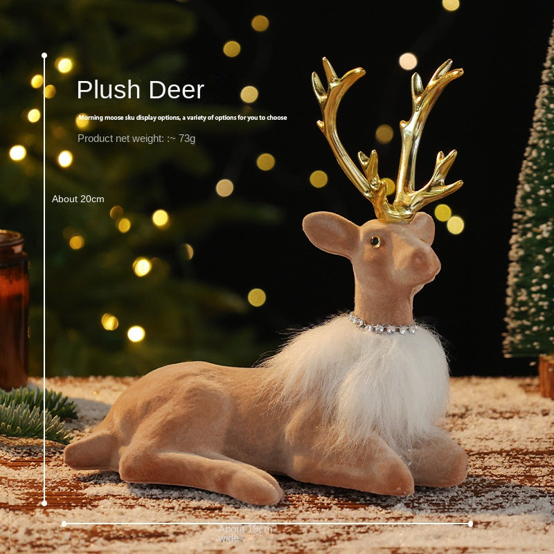 Reindeer Christmas Decor for a Woodland Scene