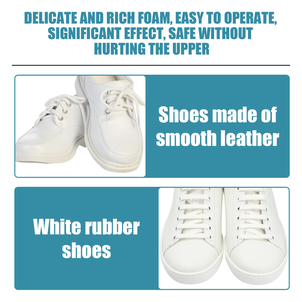Shoe Cleaner Kit for White Leather & Rubber Shoe Care