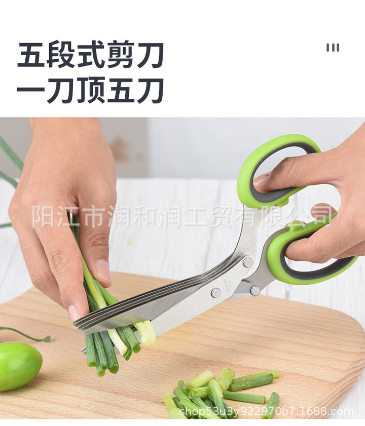 Five-Layer Kitchen Scissors for Faster, Even Prep
