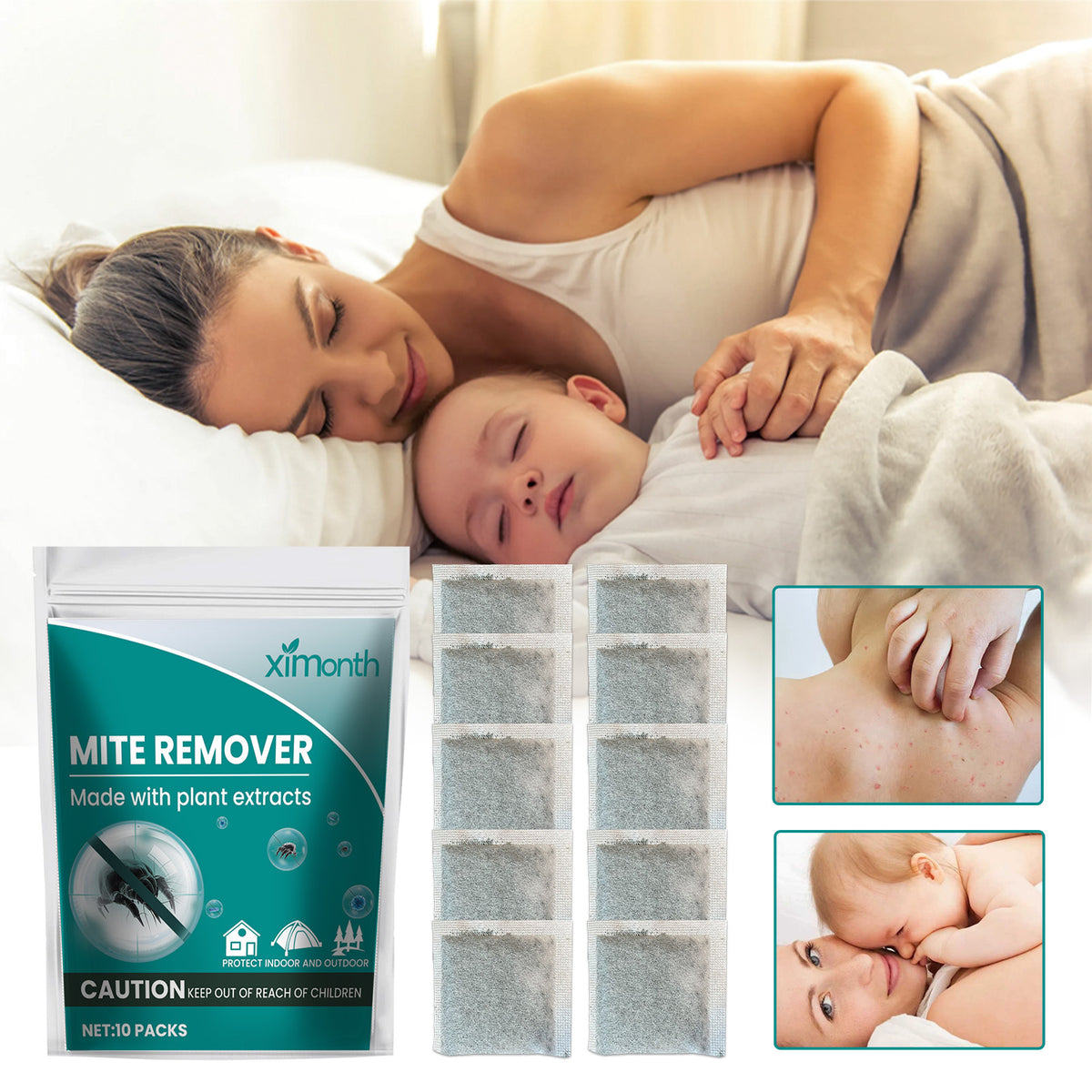 Mite Control Sachets for Bedding & Travel Protection