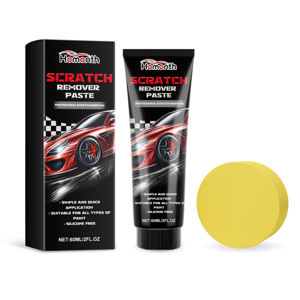 Car Scratch Remover Paste for Quick Paint Repair Kit