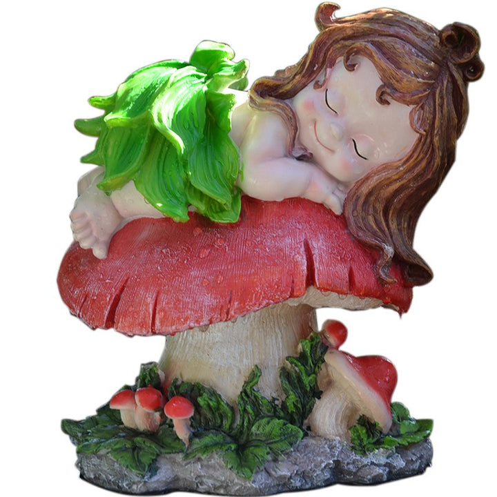 Fairy Garden Elf Figurine, Sleeping Garden Princess