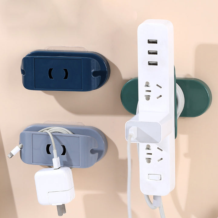 Wall-Mounted Power Strip Holder, No Drilling Needed