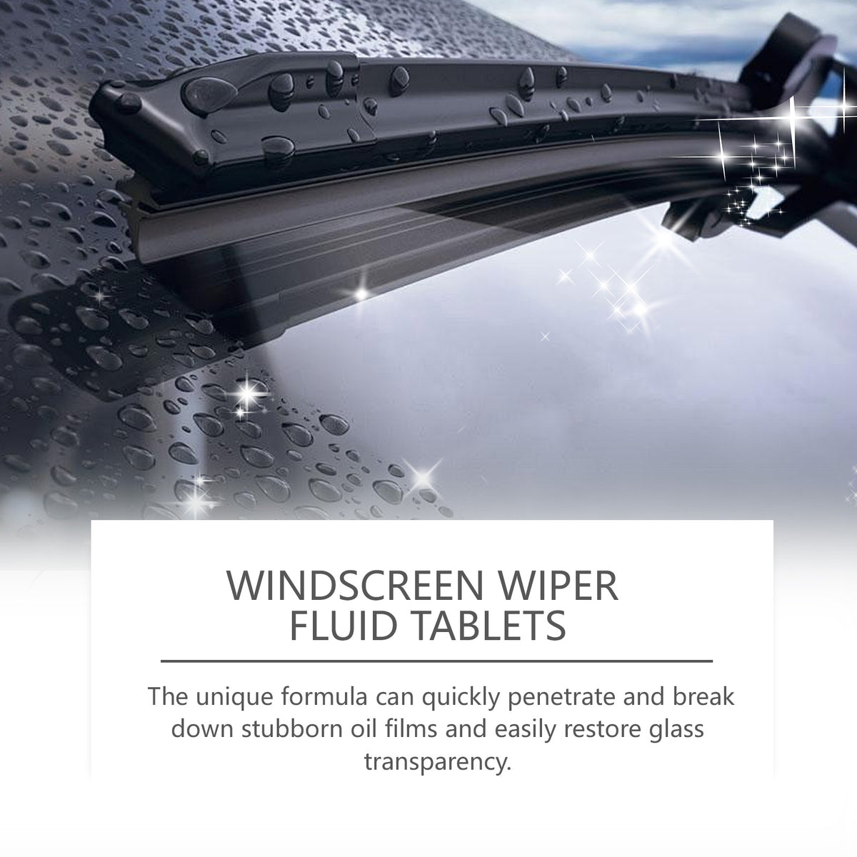 Windshield Cleaning Tablets for Clear, Fog-Free Glass