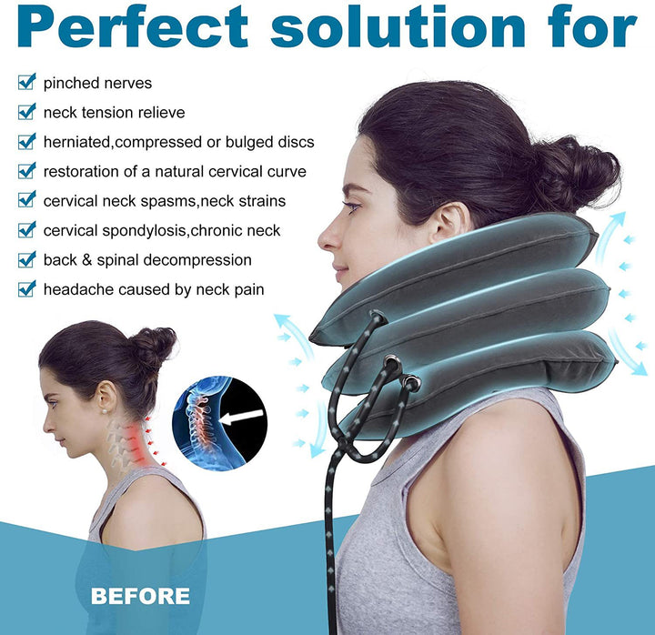 Cervical Traction Pillow — Neck Pain Relief & Decompression