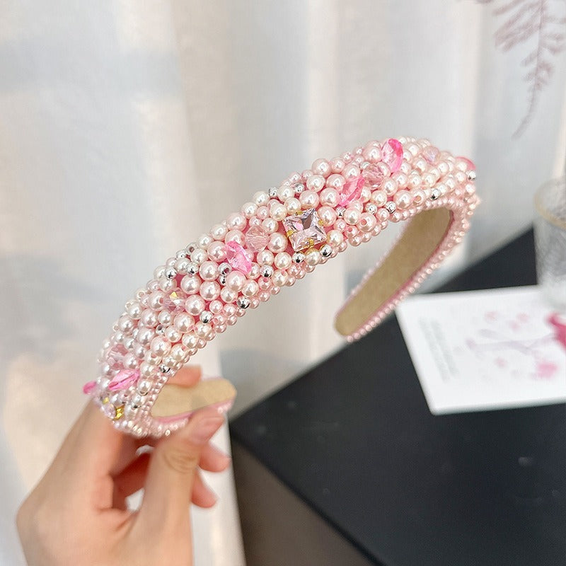 Baroque Pearl Headband for Romantic Statement Style
