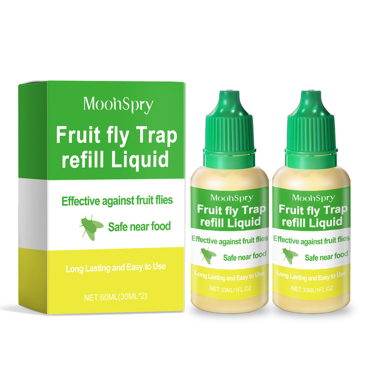 Fruit Fly Trap Refill Liquid, 2 x 30ml for Kitchens