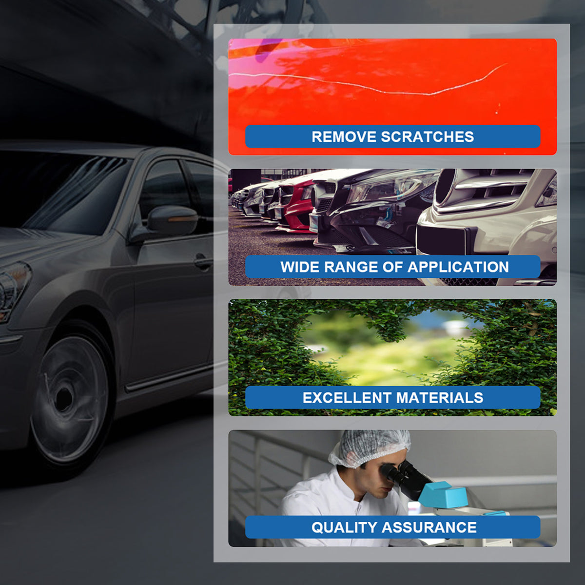Car Scratch Repair Wax for Fine Paint Marks & Shine