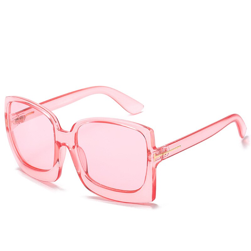 Oversized Square Sunglasses with Gradient UV400 Style