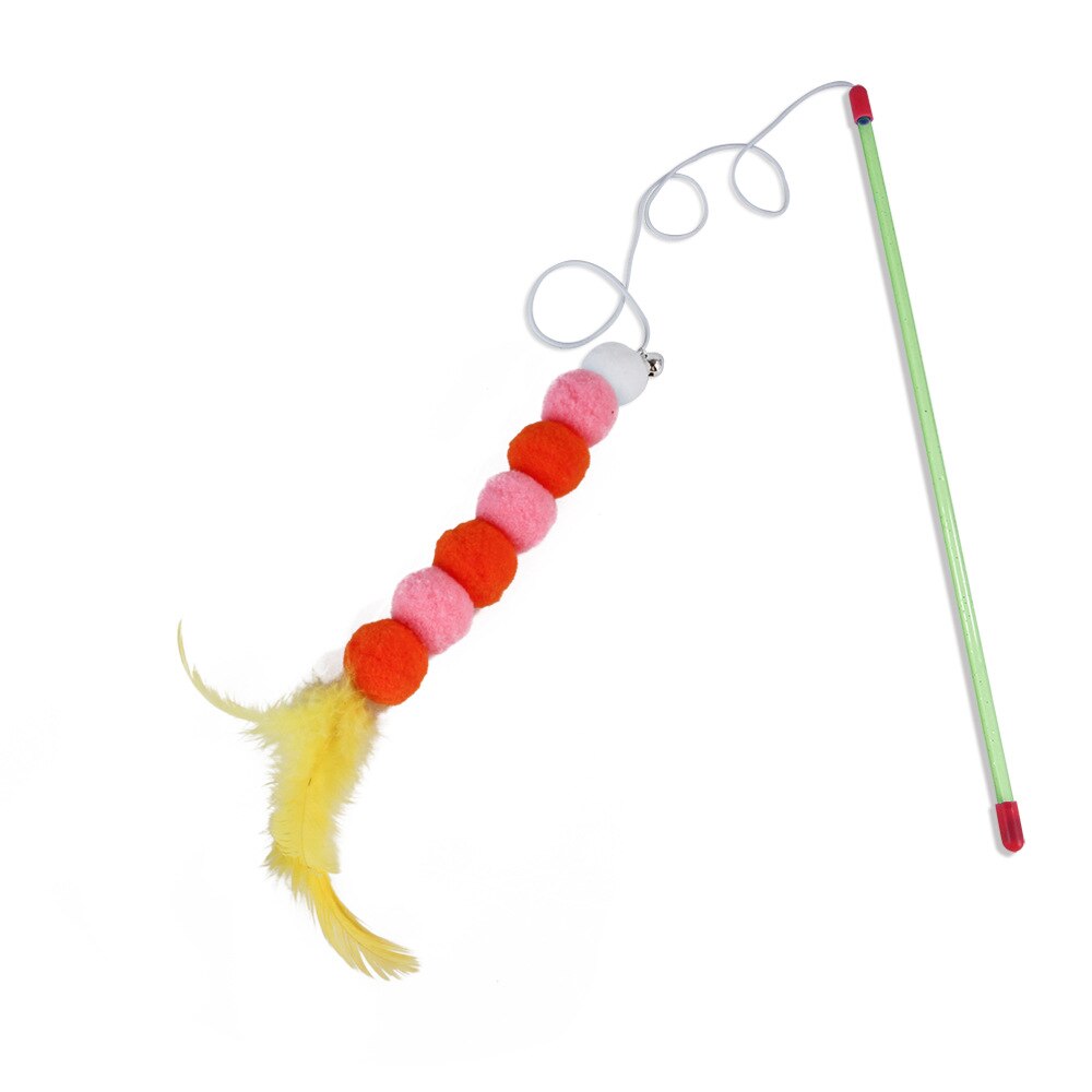Cat Teaser Wand Toy for Interactive Indoor Cat Play