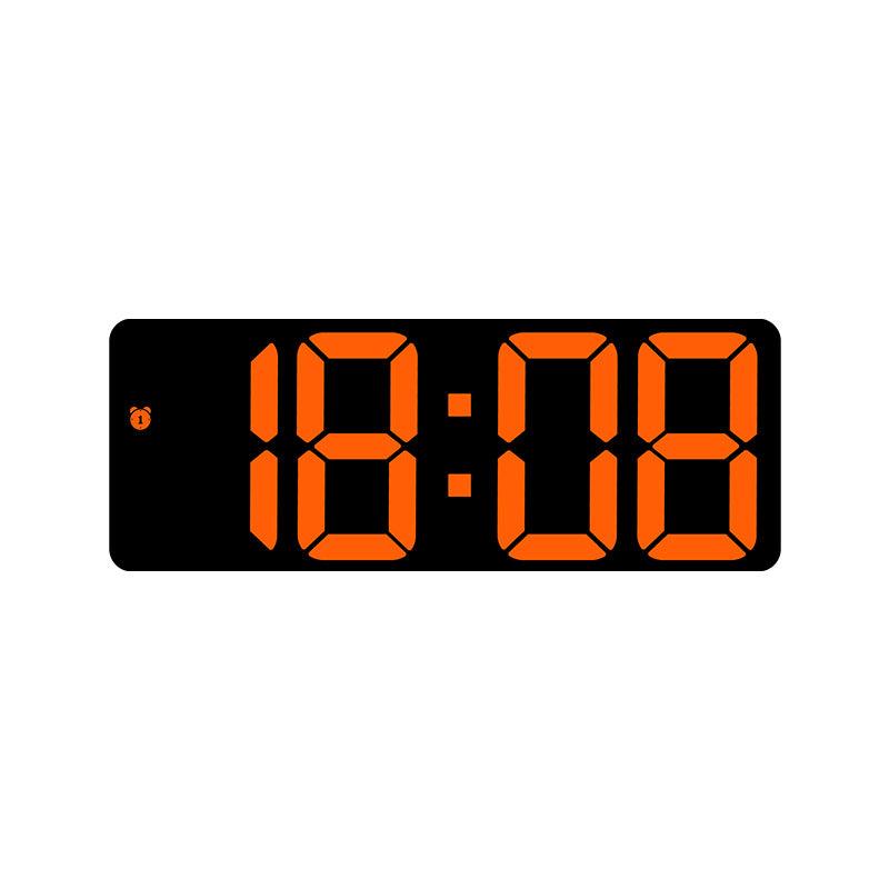 LED Alarm Clock With Mirror Display and Dual Power