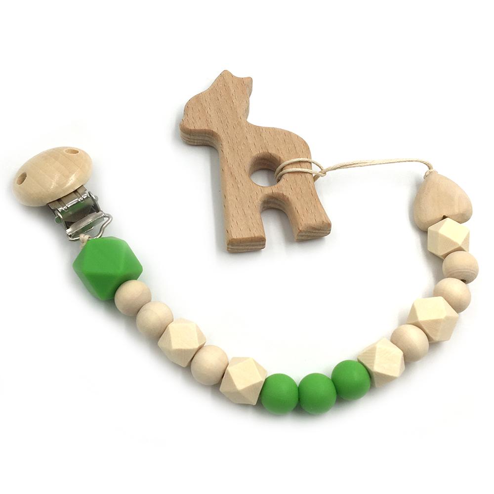 Wooden Baby Teether Set for Easy Little-Hand Grip