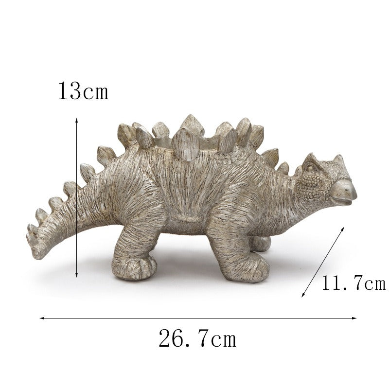 Dinosaur Resin Flowerpot Planter for Desk & Windowsill
