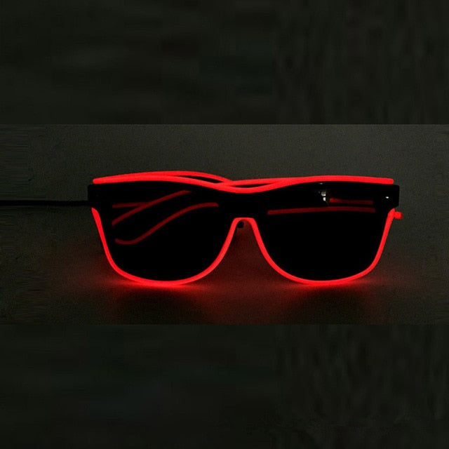 Voice Control LED Glasses – Glow Party Sunglasses