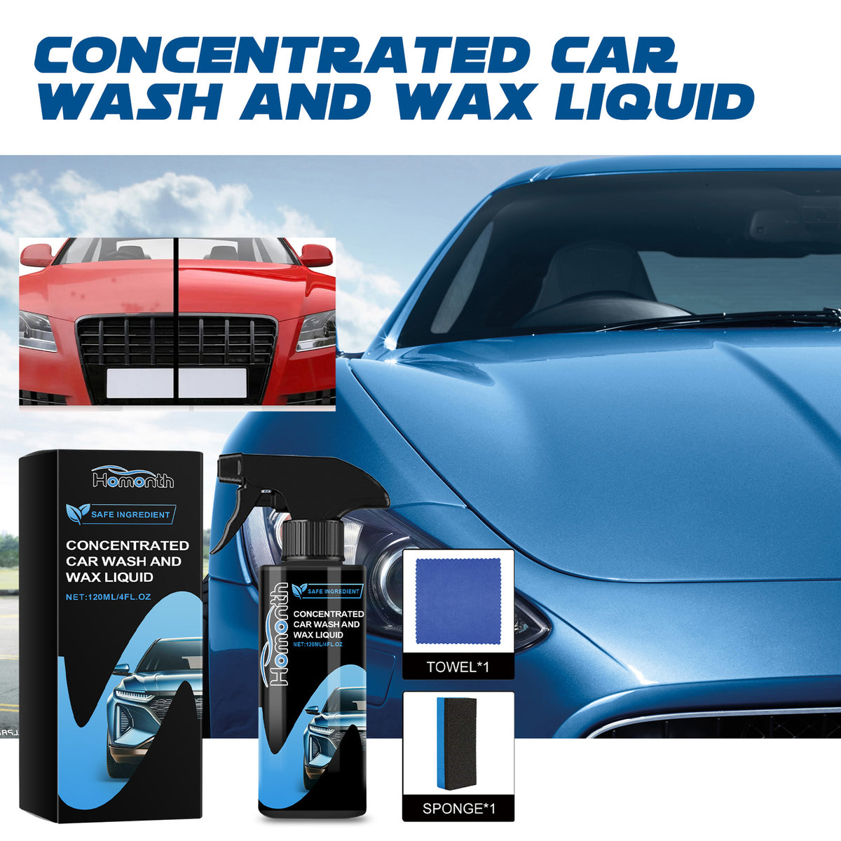 Car Wash And Wax Spray For Easy Exterior Cleaning
