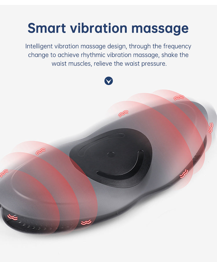 Lumbar Traction Massager — 10cm Stretch & Heat for Back Pain