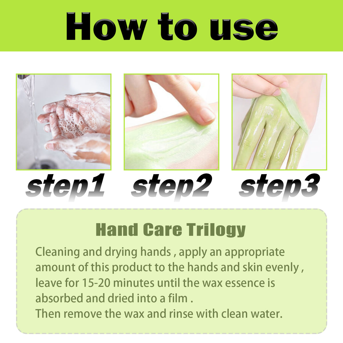 Green Tea Hand Mask – Deep Moisture & Gentle Exfoliation