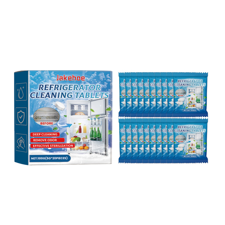 Refrigerator Cleaning Tablets for Odor & Grease Removal