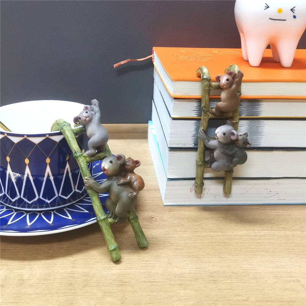 Climbing Koala Ladder Clip-On Plant Pot Ornament Decor