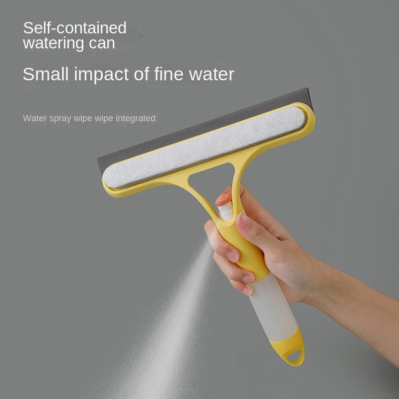 3-in-1 Window Cleaning Tool — Spray, Scrape & Wipe