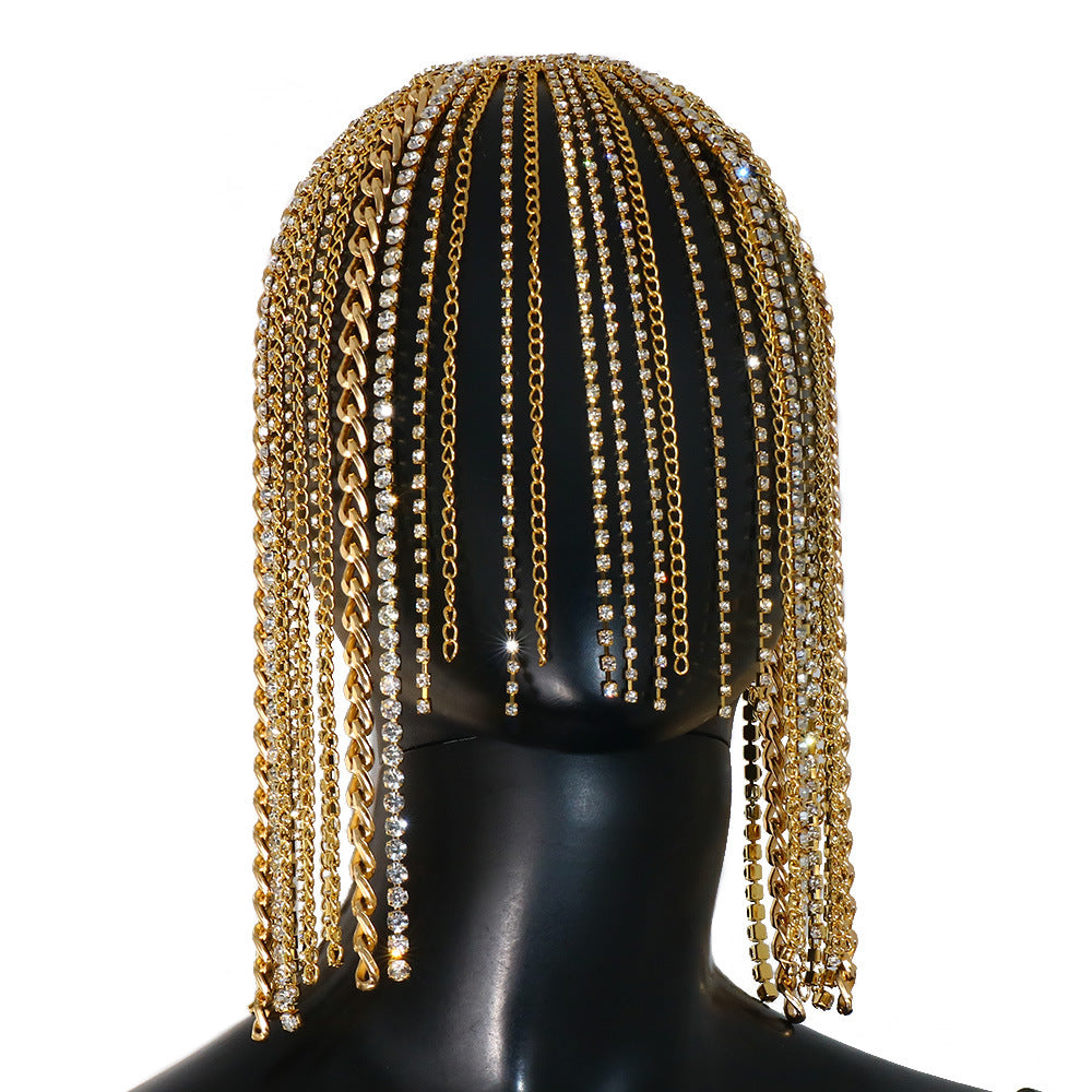 Tassel Hair Chain for Dramatic Sparkling Statement Looks