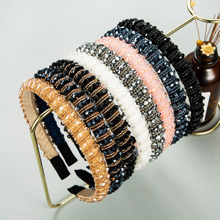Crystal Hair Band for Face Washing & Elegant Styling
