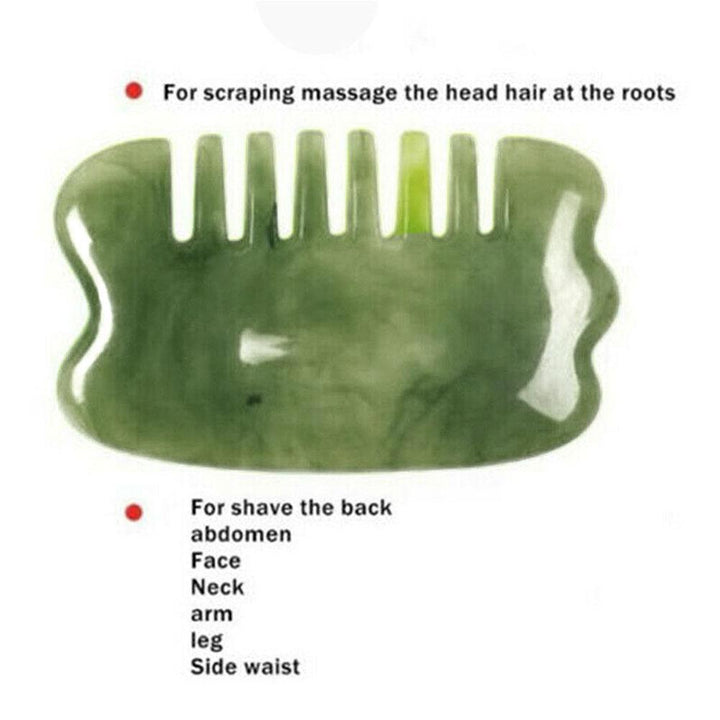 Jade Gua Sha Massage Set — Lymphatic Drainage & Facial