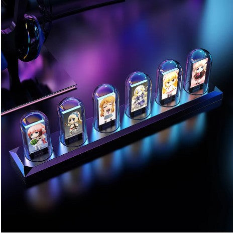 RGB Digital Tube Clock for Colorful Desk Ambience