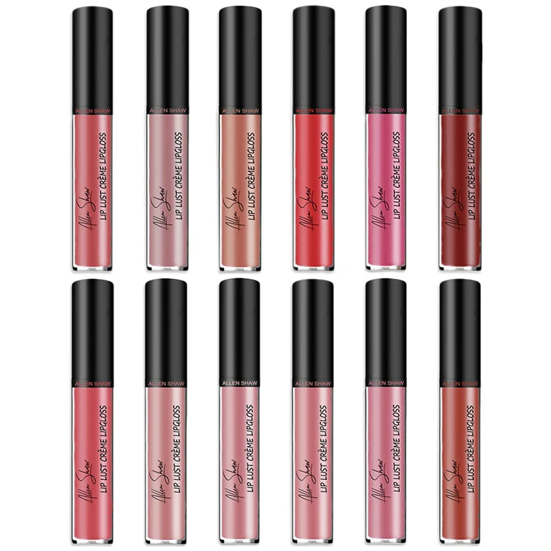 Nude Shiny Glitter Lip Gloss — Long-Lasting Liquid Glaze