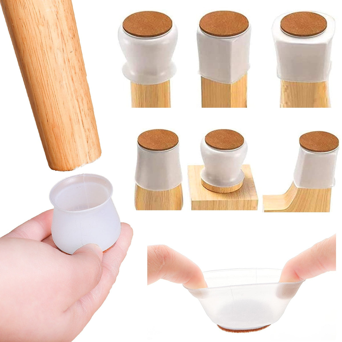 Silicone Furniture Leg Covers for Scratch-Free Floors