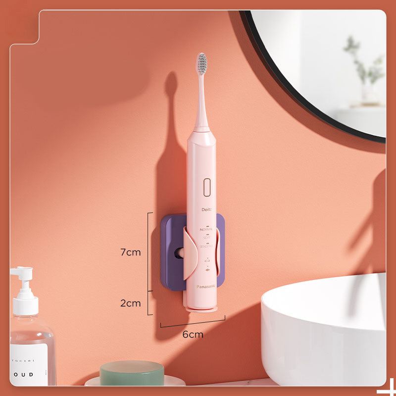 Punch-Free Electric Toothbrush Wall Holder for Renters