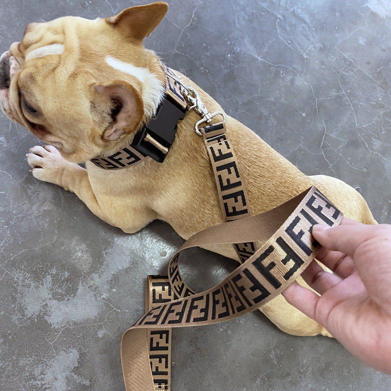 Dog Harness and Leash Set for Stylish Daily Walks