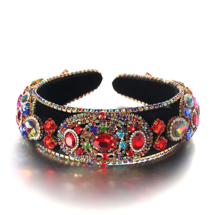 Baroque Rhinestone Headband for Vintage Glamour Looks